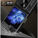 Hybrid Armor Camshield Case for Z Flip 5 5G with Camera Protector - Black - Cell phone cases and covers<<<HurtelXML