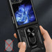Hybrid Armor Camshield Case for Z Flip 5 5G with Camera Protector - Black - Cell phone cases and covers<<<HurtelXML