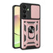 Hybrid Armor Camshield Case with Camera Cover and Metal Ring for Samsung Galaxy A16 / A16 5G - Pink - Cell phone cases