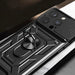 Hybrid Armor Camshield case with stand and camera cover for iPhone 15 Pro - black - Cell phone cases