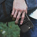 Hybrid Armor Camshield iPhone 15 Case with Stand and Camera Cover - Blue - Cell phone cases and covers<<<HurtelXML