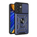 Hybrid Armor Camshield with Stand and Camera Cover for Samsung Galaxy S25 Edge - Blue - Cell phone cases
