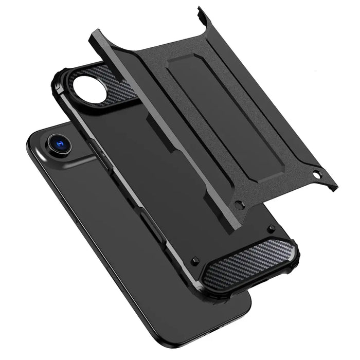 Hybrid Armor Case for iPhone 17 Air - Black - Cell phone cases and covers<<<HurtelXML