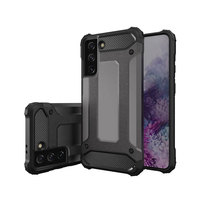 Hybrid Armor case for Samsung Galaxy S23 Ultra armored hybrid cover black - Cell phone cases and covers<<<HurtelXML
