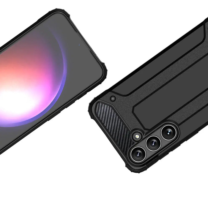 Hybrid Armor case for Samsung Galaxy S24+ armored - black - Cell phone cases and covers<<<HurtelXML