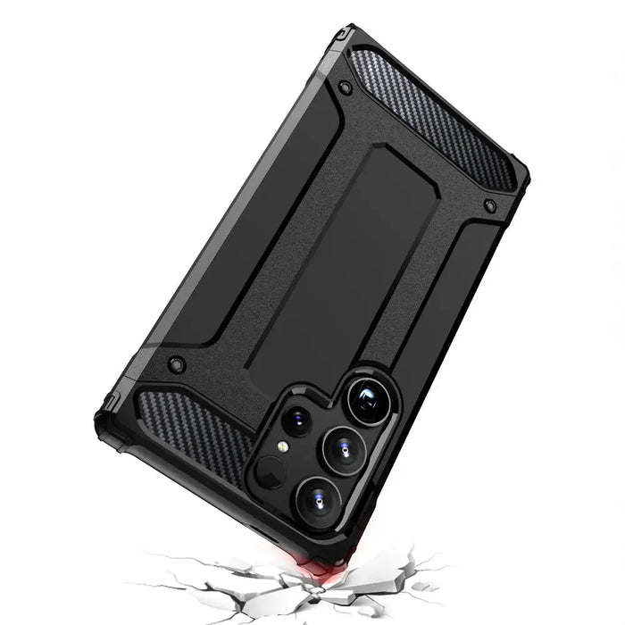 Hybrid Armor case for Samsung Galaxy S24 Ultra armored - black - Cell phone cases and covers<<<HurtelXML