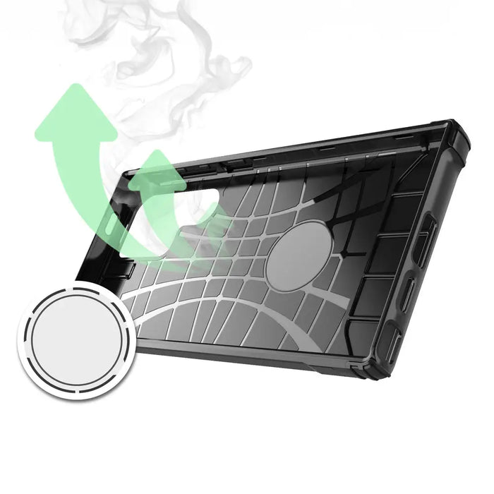 Hybrid Armor case for Samsung Galaxy S24 Ultra armored - black - Cell phone cases and covers<<<HurtelXML