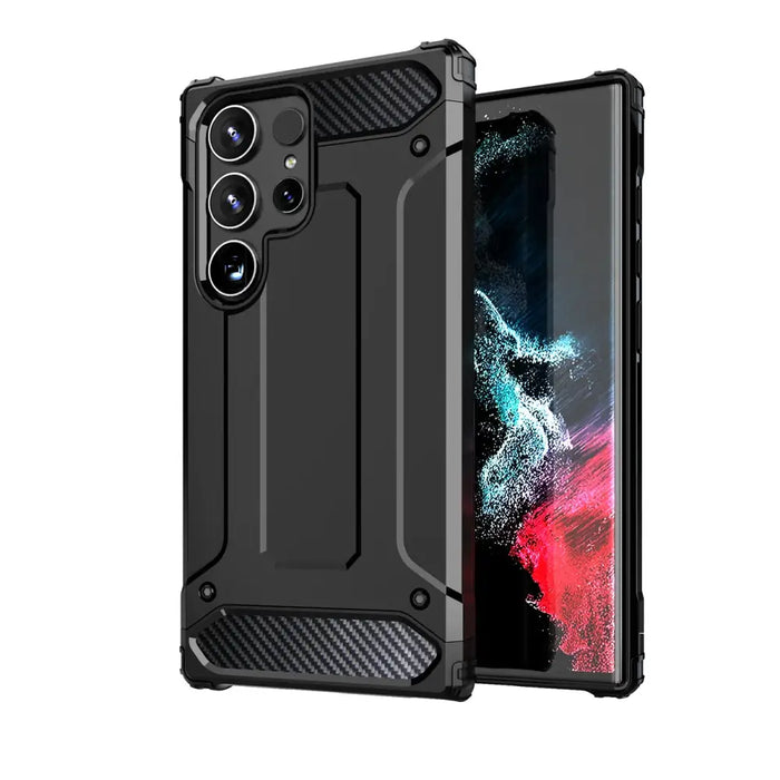 Hybrid Armor Case for Xiaomi Redmi 14C - Black - Cell phone cases and covers<<<HurtelXML