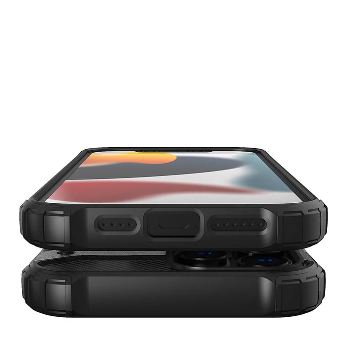 Hybrid Armor Case Tough Rugged Cover for iPhone 13 Pro Max blue - Cell phone cases and covers<<<HurtelXML