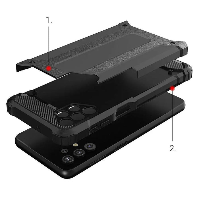 Hybrid Armor Case Tough Rugged Cover for Samsung Galaxy A53 5G blue - Cell phone cases and covers<<<HurtelXML