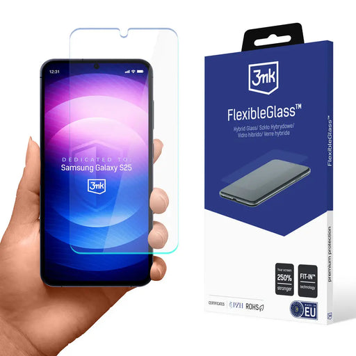Hybrid glass 3mk FlexibleGlass for Samsung Galaxy S25 - *Kategoria tymczasowa<<<HurtelXML