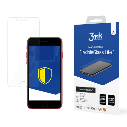 Hybrid glass 3mk FlexibleGlass Lite™ for iPhone SE 2020 / SE 2022 - Cell phone tempered glass<<<HurtelXML