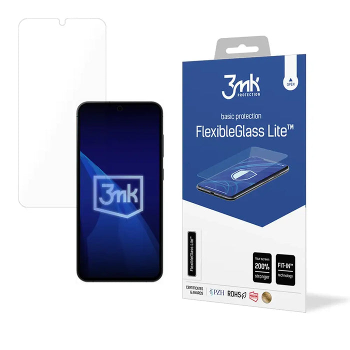 Hybrid glass 3mk FlexibleGlass Lite™ for Samsung Galaxy S25 - Cell phone tempered glass<<<HurtelXML