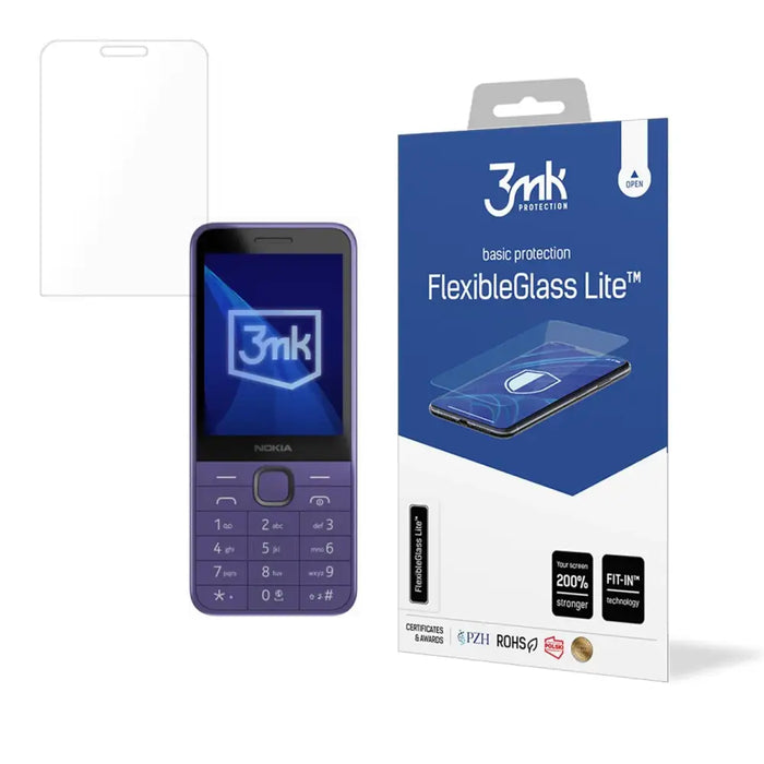 Hybrid glass 3mk FlexibleGlass Lite Nokia 235 4G / 215 4G - Cell phone tempered glass<<<HurtelXML