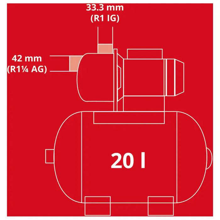 HYDROPHORIC PUMP EINHELL GC-WW 1045 N - Хидрофорни помпи<<<Помпи<<<Градина<<<Praktiker&&&Хидрофорни