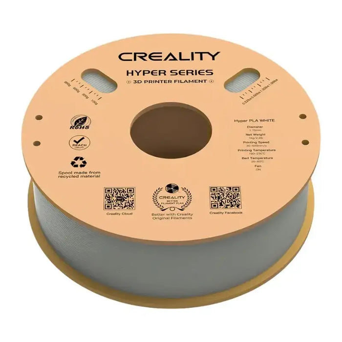 Hyper PLA Filament Creality (White) - Filaments<<<3D Printing<<<Creative Technologies<<<InnproXML