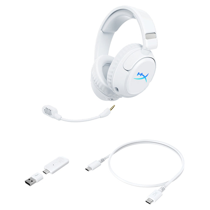 Headphones HYPERX CLOUD FLIGHT 2 WHITE B5VC5AA Customizable RGB