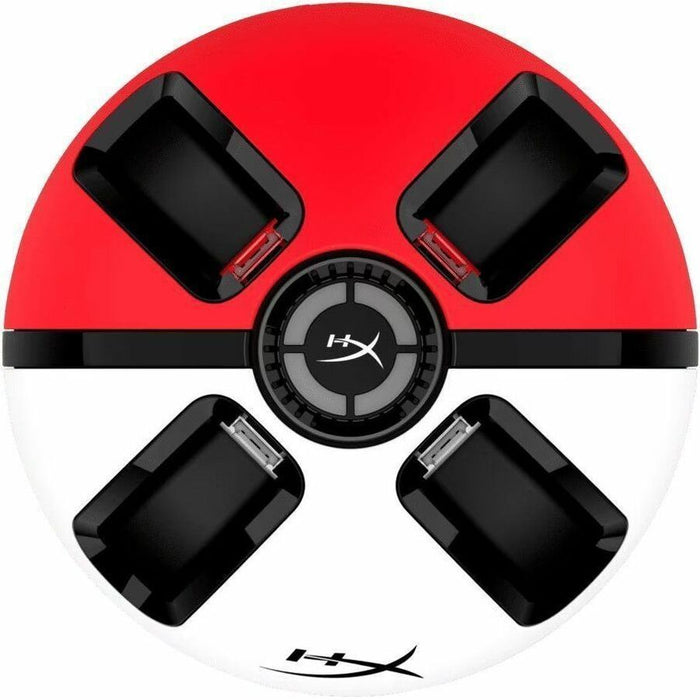 HyperX ChargePlay Quad 2 Docking Station, for Nintendo Switch Joy-Con Controllers, White/Red