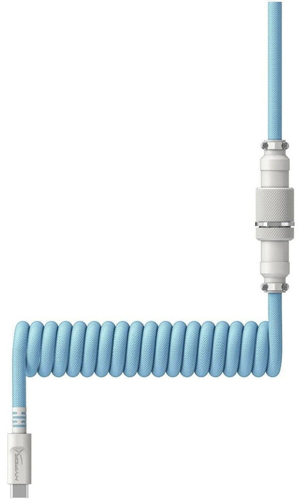 Keyboard cable HyperX Coiled Cable USB-C Light Blue-White