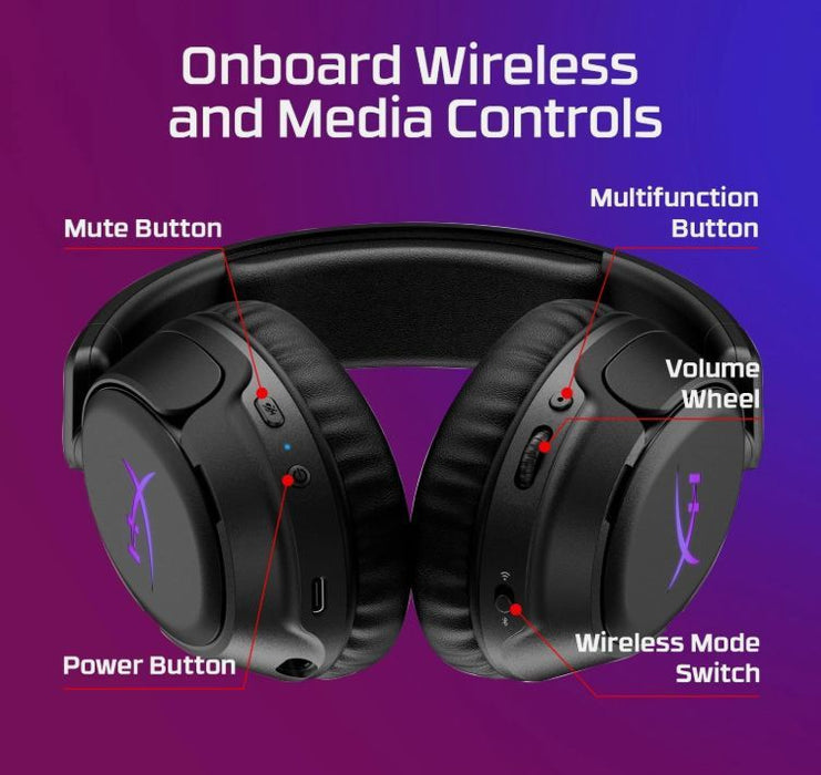Headphones HYPERX CLOUD FLIGHT 2 BLACK B5VC4AA Customizable RGB