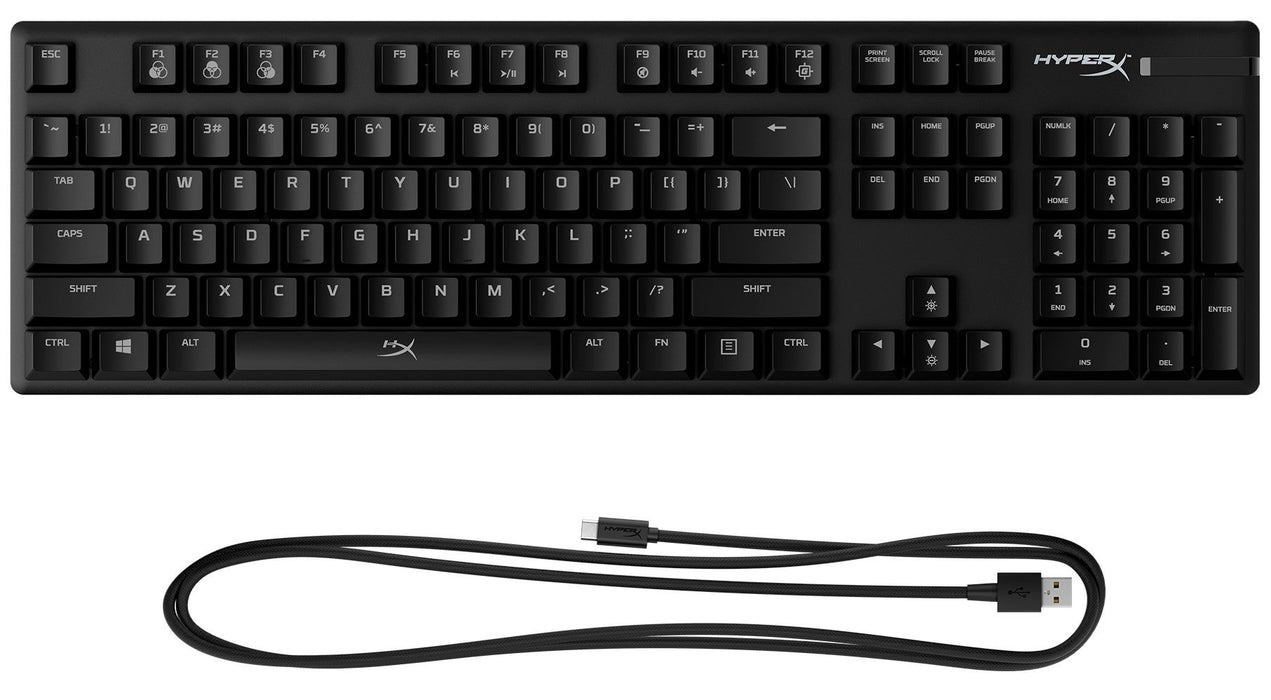 Механична клавиатура HyperX - Alloy Origins, HyperX Aqua, RGB, черна