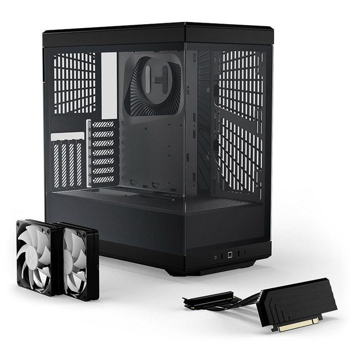HYTE Y40 Tempered Glass Case, Mid-Tower, Black, Glass Panels