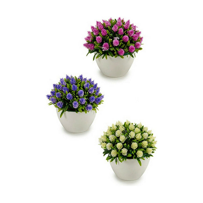 Decorative Plant Ibergarden Plastic Flowers 14 x 12,5 x 14 cm (12 Units)
