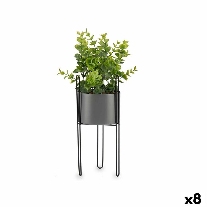 Decorative Plant Ibergarden Metal Plastic Eucalyptus 14 x 40 x 14 cm (8 Units)
