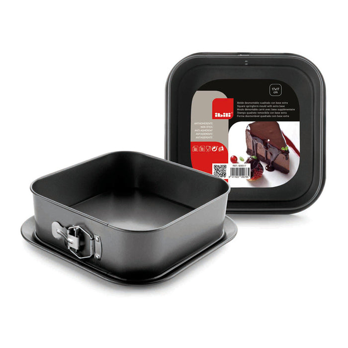 BAKING TRAY WITH FALLING BOTTOM 17X17 CM IBILI