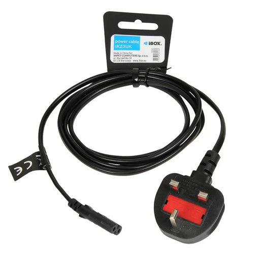 iBOX Euro 2-PIN Power Cable Audio-RTV VDE 1.8m UK Plug - Cables for power supplyKZA-KAB<<<Power cablesKZA<<<ActionPL