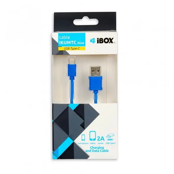 iBox IKUMTCB USB cable 1 m USB 2.0 USB A USB C Blue - USB cablesAKG-KAB<<<GSM accessoriesAKG<<<ActionPL