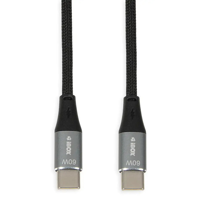 iBOX IKUTC USB-C cable 60W 1m Black - USB cablesAKG-KAB<<<GSM accessoriesAKG<<<ActionPL