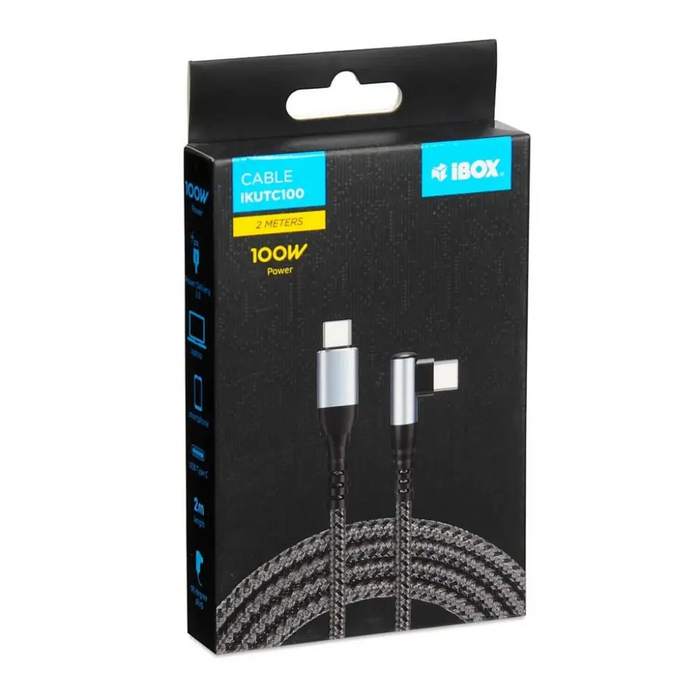 iBox IKUTC100 USB cable USB 2.0 2 m USB C Black - USB cablesKBA-USB<<<Cables and adaptersKBA<<<ActionPL