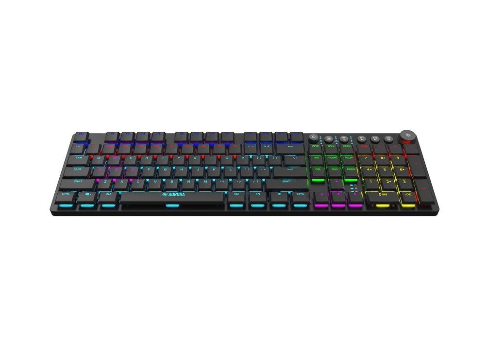 iBox AURORA K-6 keyboard Universal RF Wireless + Bluetooth QWERTY English Black
