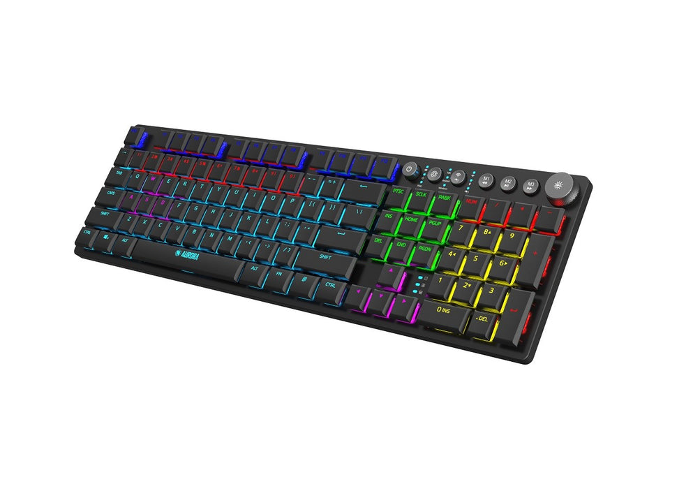 iBox AURORA K-6 keyboard Universal RF Wireless + Bluetooth QWERTY English Black