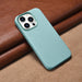 iCarer Litchi Premium Leather Case iPhone 14 Pro Magnetic Leather Case with MagSafe Green (WMI14220710-GN) - Cell phone
