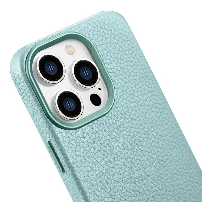 iCarer Litchi Premium Leather Case iPhone 14 Pro Max Magnetic Leather Case with MagSafe Green (WMI14220712-GN) - Cell