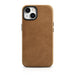 iCarer Oil Wax Premium Leather Case magnetic leather iPhone 14 case with MagSafe brown (WMI14220701-TN) - Cell phone
