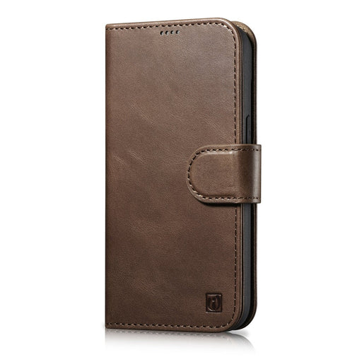 iCarer Oil Wax Wallet Case 2in1 Cover iPhone 14 Pro Max Leather Flip Cover Anti-RFID brown (WMI14220724-BN) - Cell