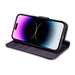 iCarer Wallet Case 2in1 Cover iPhone 14 Pro Max Anti-RFID Leather Flip Case Dark Purple (WMI14220728-DP) - Cell phone