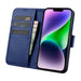iCarer Wallet Case 2in1 Case iPhone 14 Anti-RFID Leather Flip Case Blue (WMI14220725-BU) - Cell phone cases