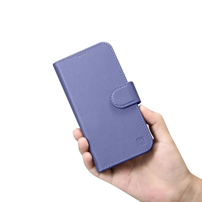 iCarer Wallet Case 2in1 Case iPhone 14 Leather Flip Cover Anti-RFID Light Purple (WMI14220725-LP) - Cell phone cases