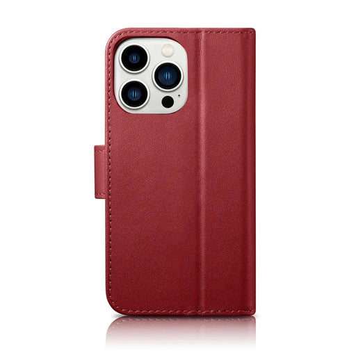 iCarer Wallet Case 2in1 iPhone 14 Pro Leather Flip Case Anti-RFID red (WMI14220726-RD) - Cell phone cases