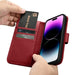 iCarer Wallet Case 2in1 iPhone 14 Pro Leather Flip Case Anti-RFID red (WMI14220726-RD) - Cell phone cases