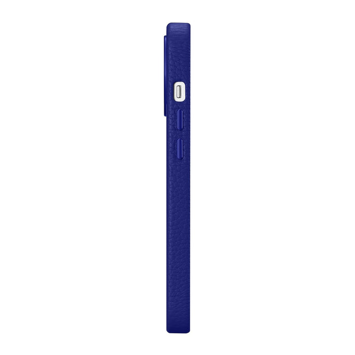 iCarer Litchi Premium Leather Case iPhone 14 Pro Max Magnetic Leather Case with MagSafe Dark Blue (WMI14220712-DB)