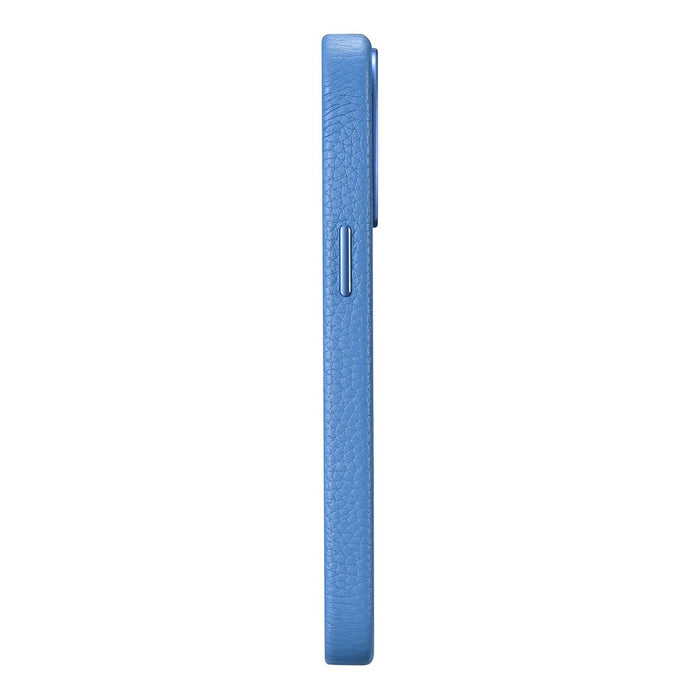 iCarer Litchi Premium Leather Case iPhone 14 Pro Max Magnetic Leather Case with MagSafe Light Blue (WMI14220712-LB)