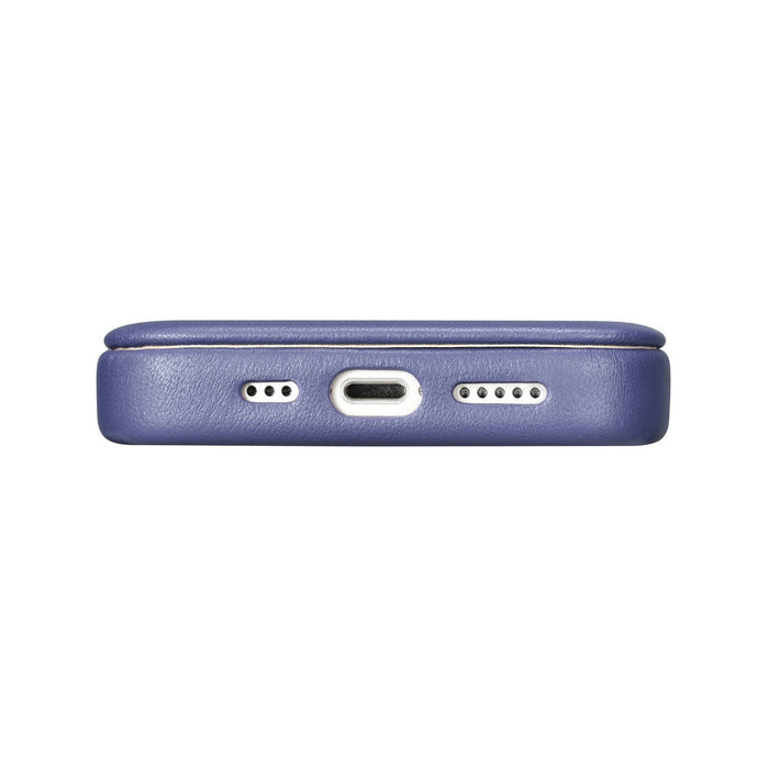 iCarer CE Premium Leather Folio Case iPhone 14 Pro Magnetic Flip Leather Folio Case MagSafe Light Purple (WMI14220714-LP)