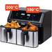IDEAL Fat-free fryer double horizontal 9L 8 functions - including food drying - FryersAGD-FRY<<<Home Appliance