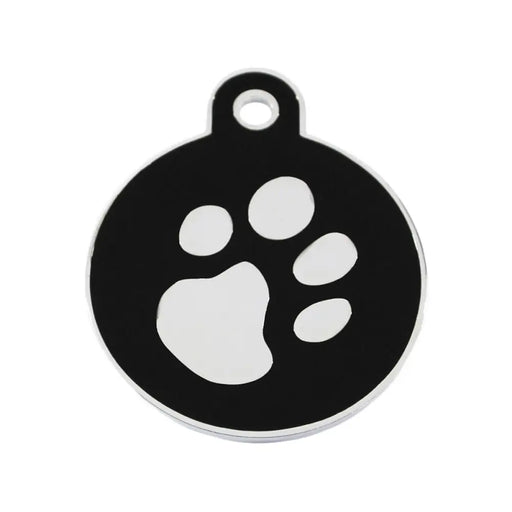 Identification plate for collar Imarc Circle Black Silver - Домашни Животни<<<Дом Градина<<<BigBuy&&&Пътуване и