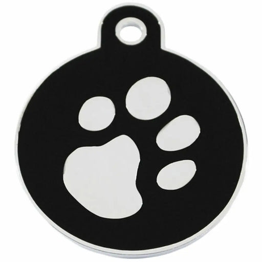 Identification plate for collar Imarc Circle Black Silver - Домашни Животни<<<Дом Градина<<<BigBuy&&&Пътуване и